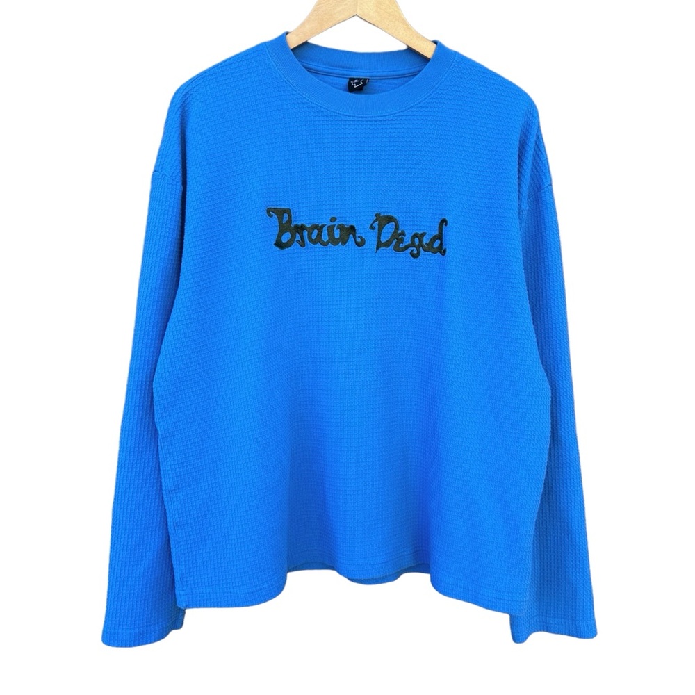 Brain Dead Blue Long Sleeve Tee